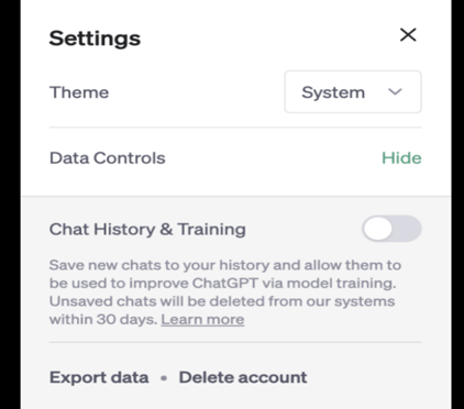 Delete ChatGPT Conversation History Automatically
