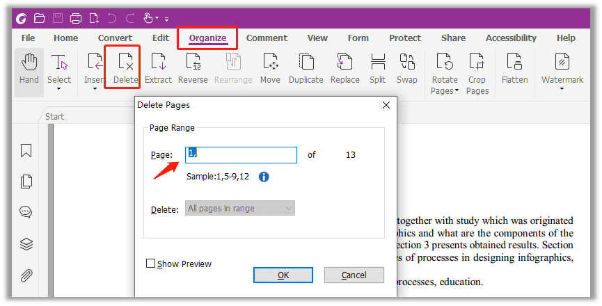 How to delete pages from a PDF in Foxit PDF