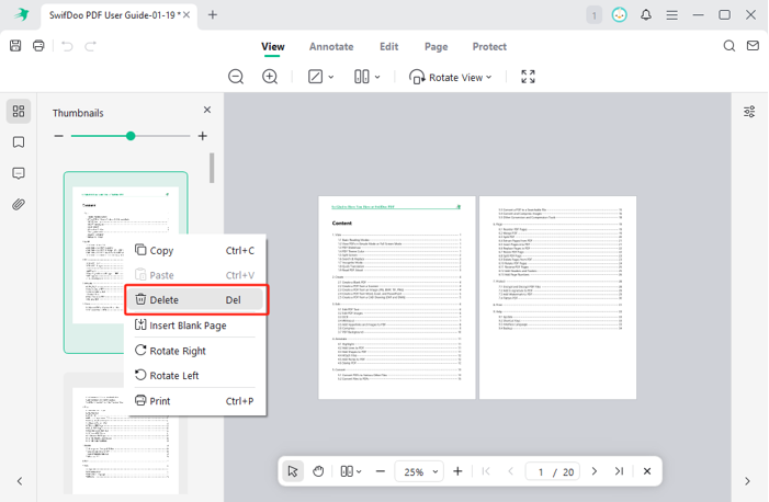 How to Delete Pages from PDF on Mac Using SwifDoo PDF 2