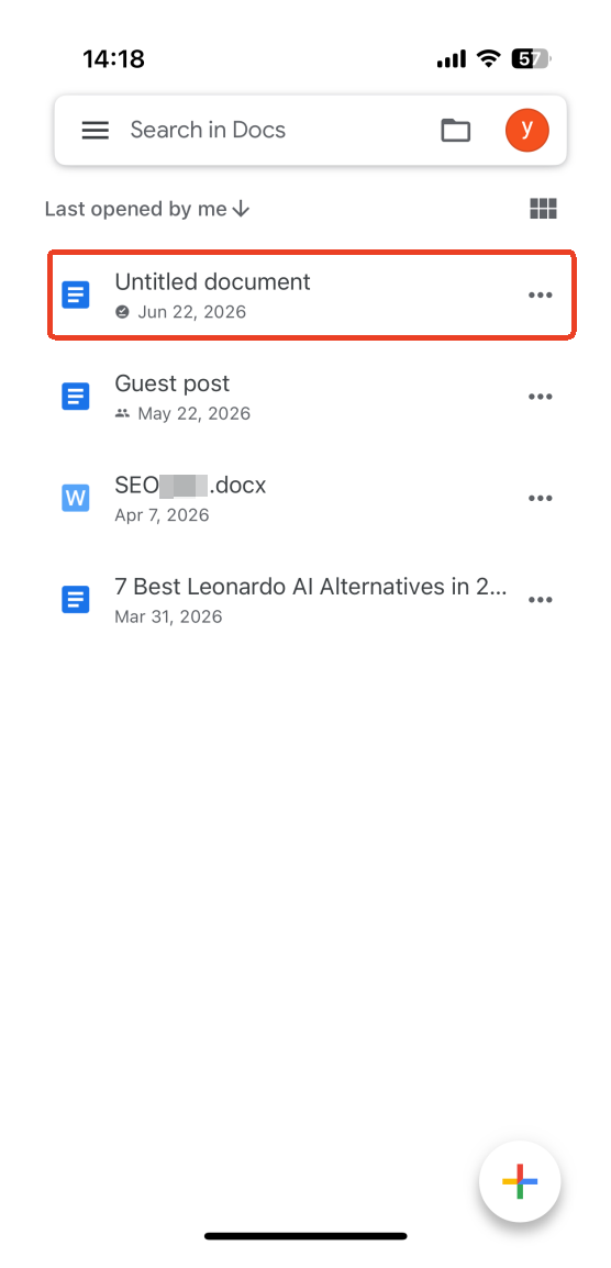 download menu google docs