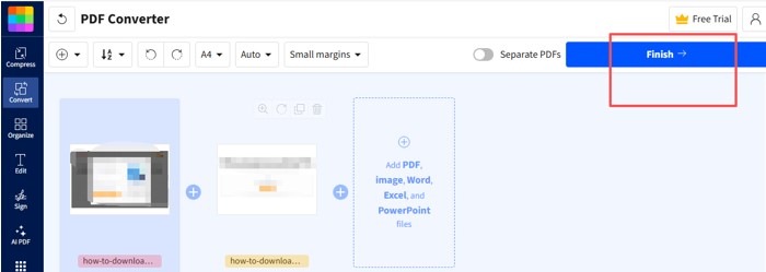 pdfFiller download a PDF for Free with the help of an online converter 2