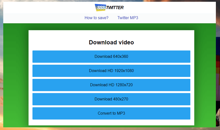 how to download videos from Twitter online 2
