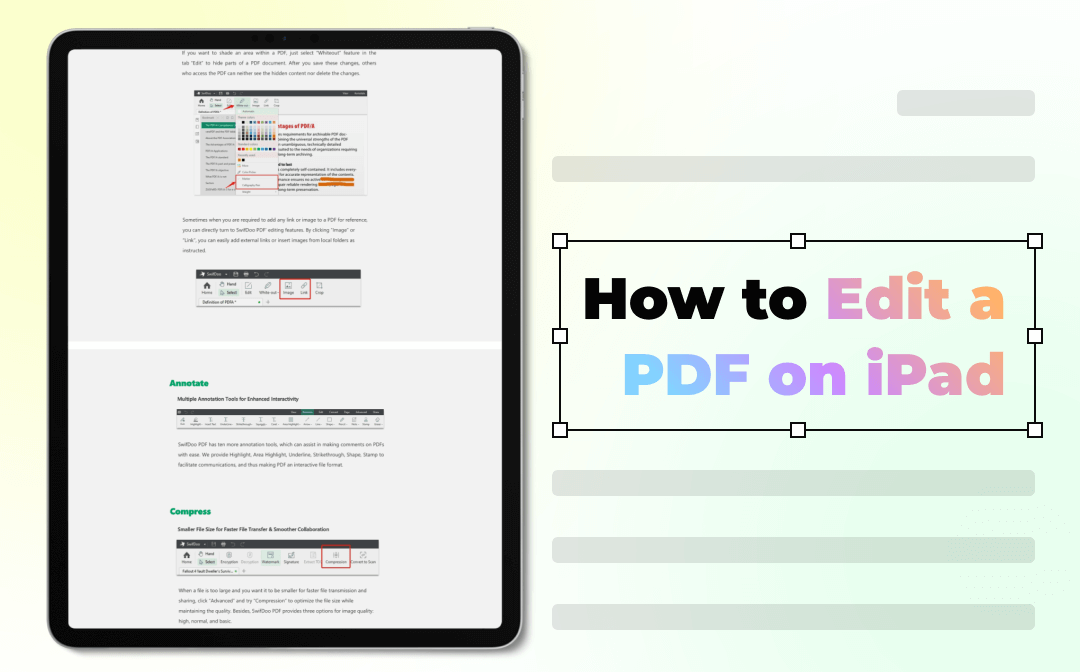 How to edit a PDF on iPad