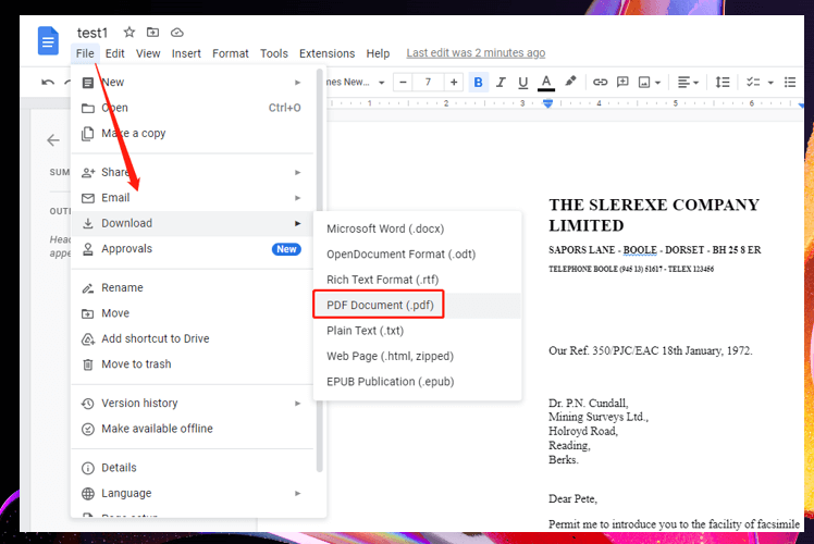 How to edit a signed PDF in Google Docs 1