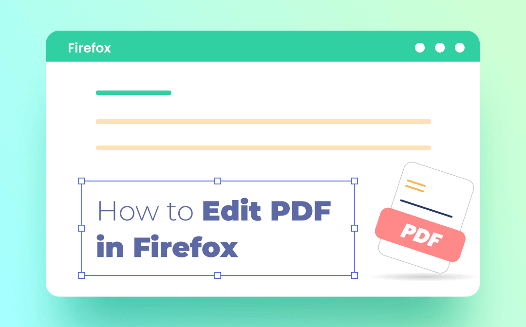 How to edit PDF in Firefox
