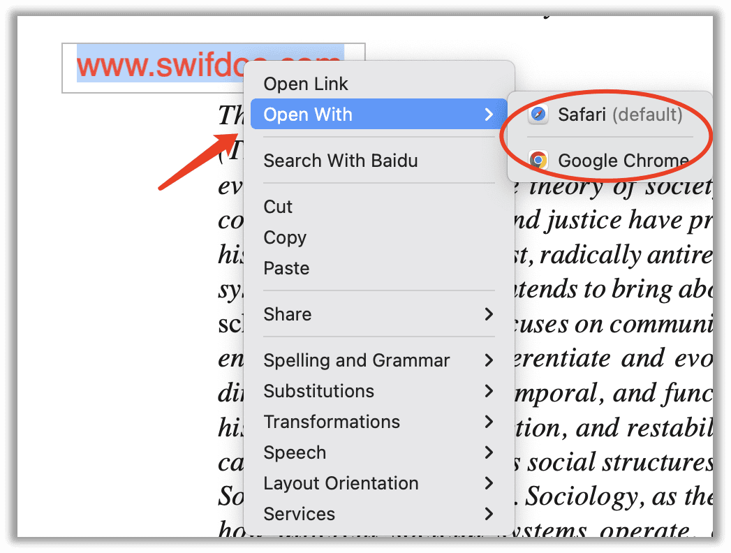 How to edit PDF links in Preview
