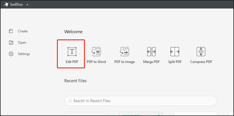 How to edit PDF on Windows with SwifDoo PDF step 1