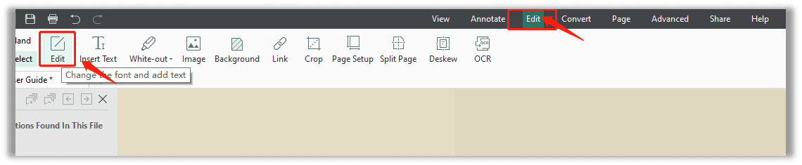 Edit the PDF text color in SwifDoo PDF