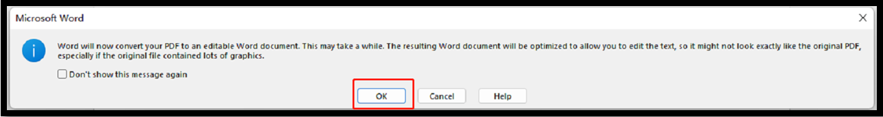 how to edit resume in PDF with Microsoft Word