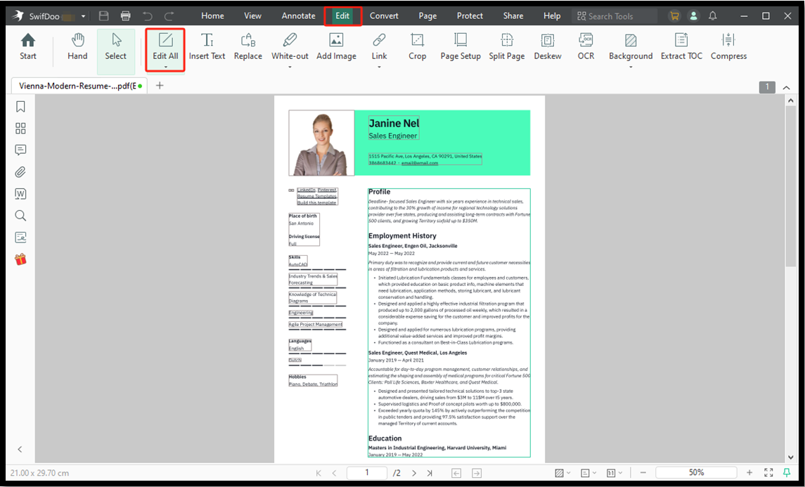 How To Edit Resume In PDF Easily With 4 Free Methods