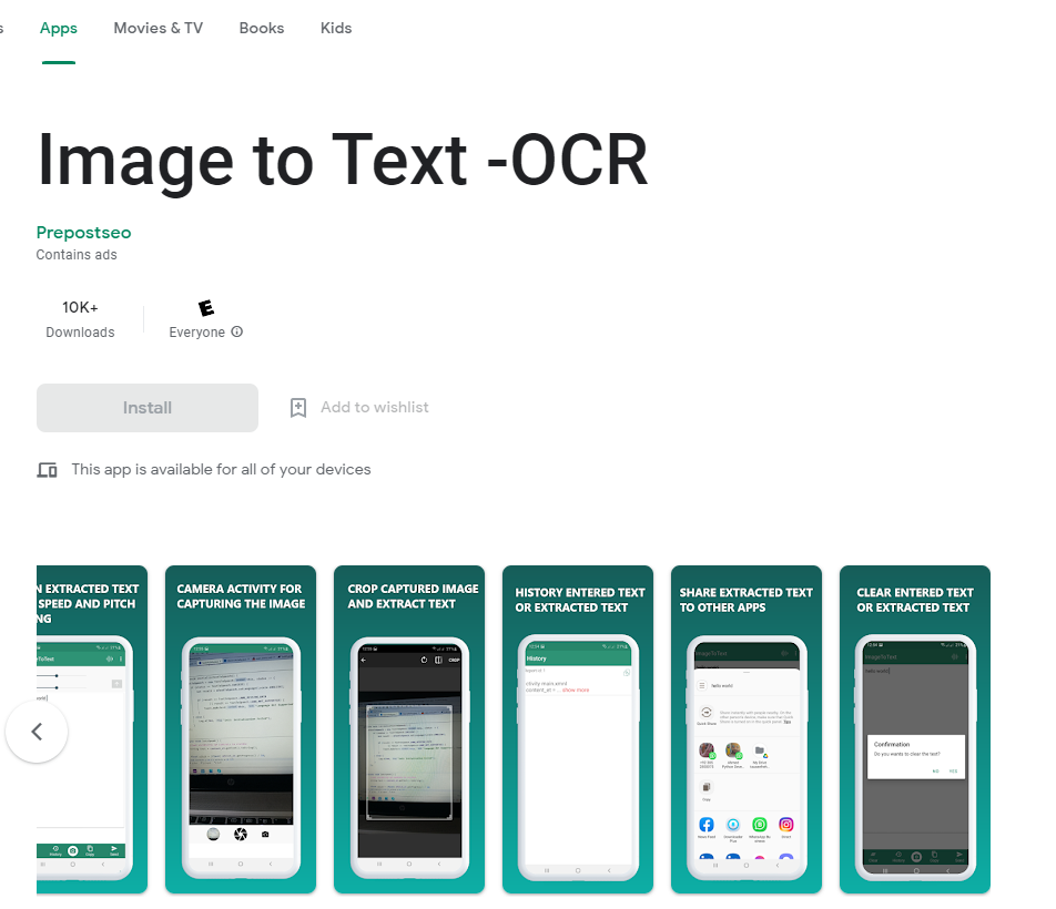 Edit scanned documents using mobile OCR applications