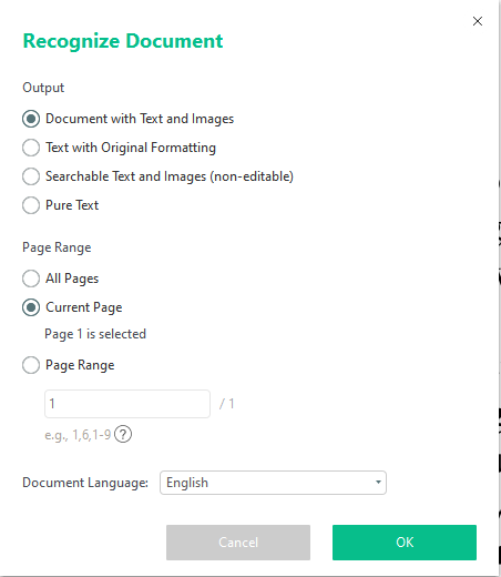 Recoginze and edit scanned PDF documents in SwifDoo PDF