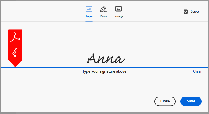 adobe create a new signature