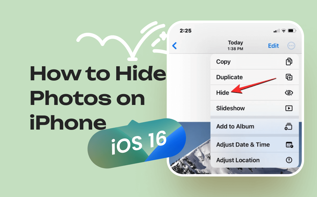 How to Hide Photos on iPhone iOS 16: Detailed Guide and Fixes