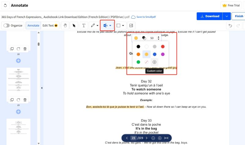 Highlight PDF on Mac in a Browser