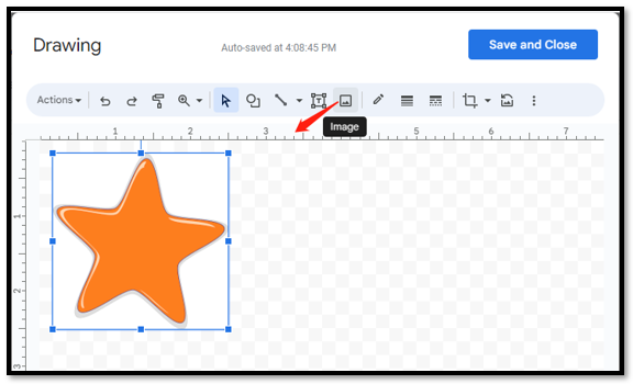 How to insert shapes into Google Docs by adding images 1