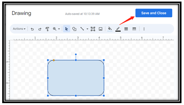 How to insert shapes into Google Docs with Drawing tools 2