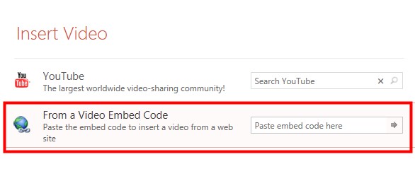 How to Insert YouTube Video in PowerPoint from A Video Embed Code