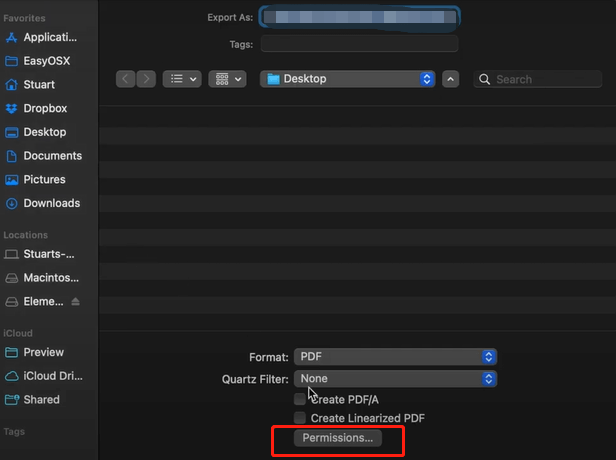 Preview Permissions 