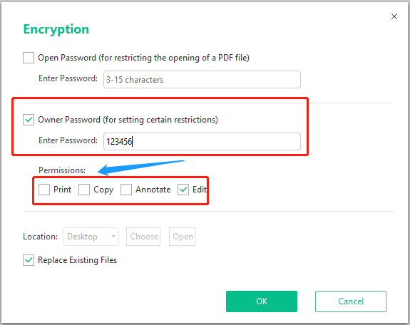 SwifDoo PDF how to lock PDF step 3