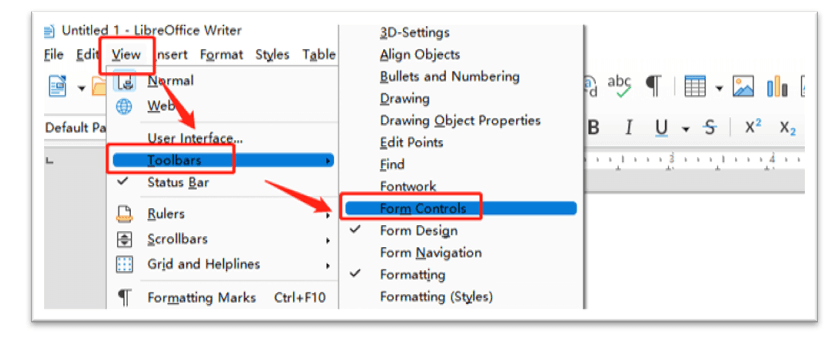 How to make a fillable PDF using LibrewOffice