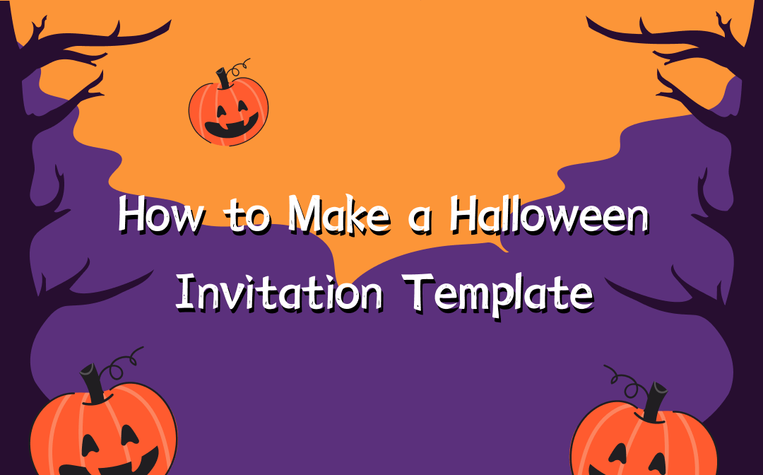 Halloween Invitation Card Editable