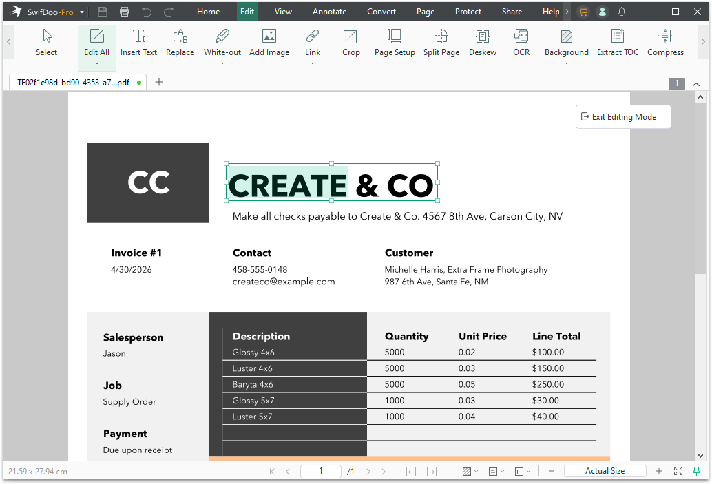 PDF editor SwifDoo PDF