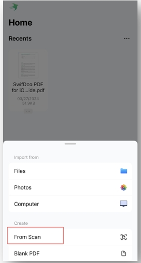 How to make a PDF on Android by scanning