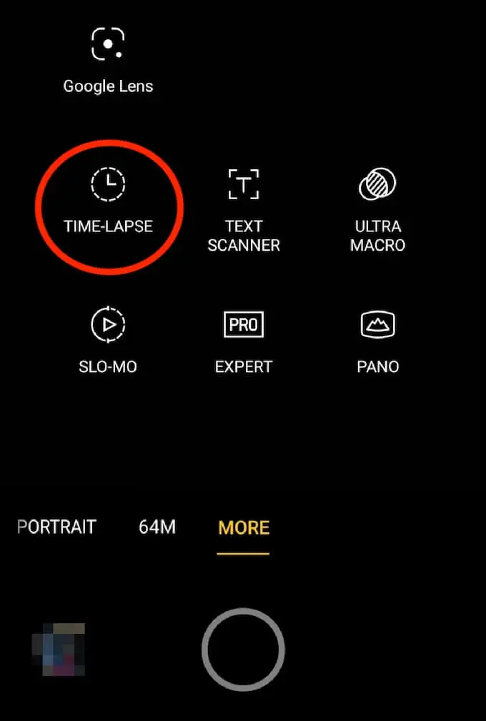 how to make a time-lapse video with inbuilt camera on Android