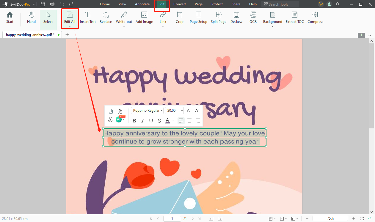 how to make and design anniversary card
