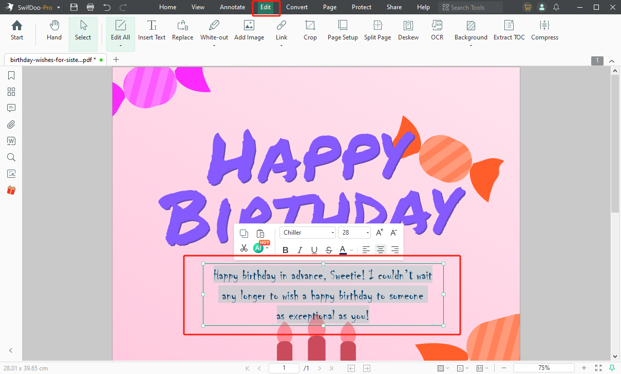 how to make birthday card in advance with happy birthday wishes
