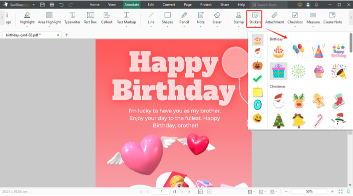 How to Make a Birthday Card with Caption for Instagram 2