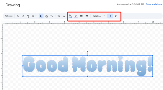 How to Make Bubble Letters in Google Docs Using Word Art 2