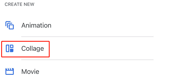 How to make collage on iPhone with Google Photos step 4