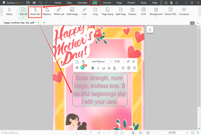 How to Make a Mother's Day Card for Sister 2