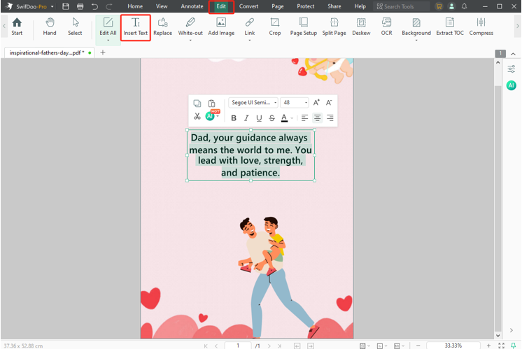 Bonus: How to Make an Inspirational Father's Day Card