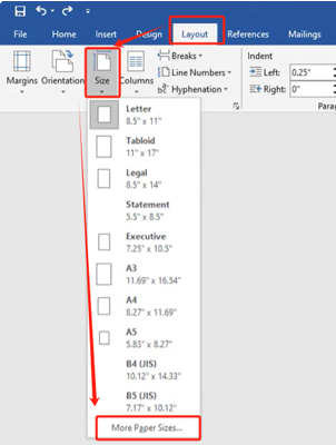 how to make long bond paper in Word 1