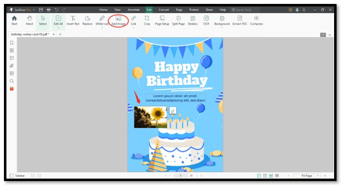 How to make PDF birthday wishes card for teacher 1