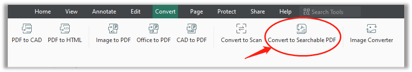 How to convert a scanned PDF to a searchable one 