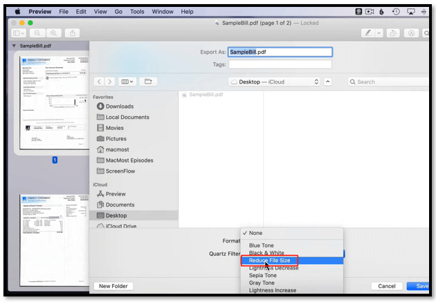 How to make PDFs smaller for email on Mac 1