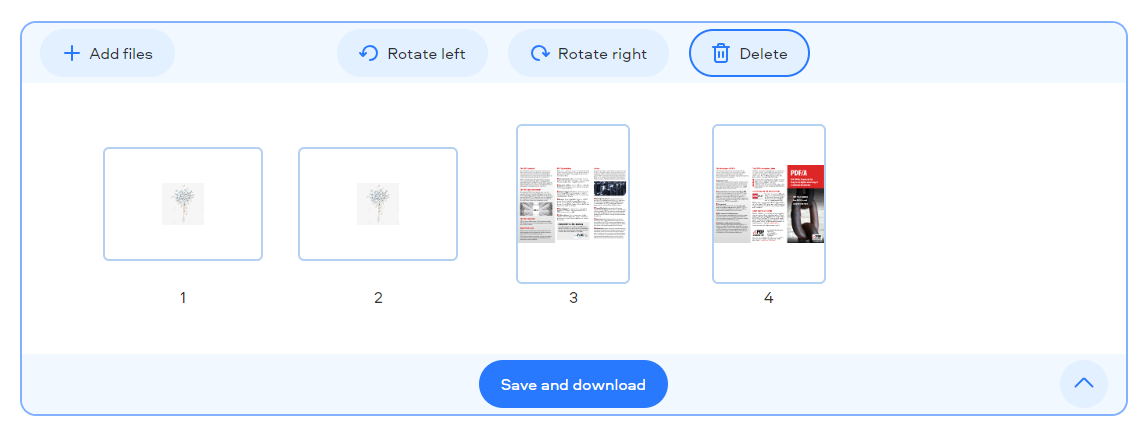 How to merge PDF files on Mac with PDFChef step 2