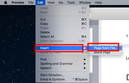 How to merge PDF files on Mac with Preview step 4