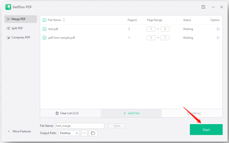 How to merge PDF files with SwifDoo PDF 1