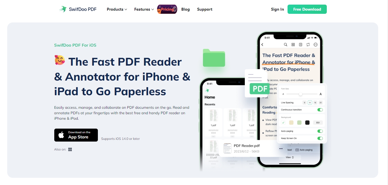 How to read and annotate PDF in SwifDoo PDF on iOS