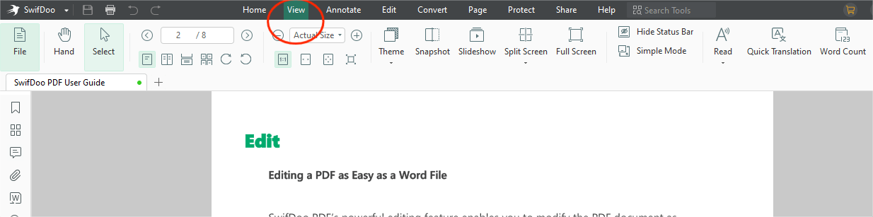 How to read downloaded PDF books with SwifDoo PDF