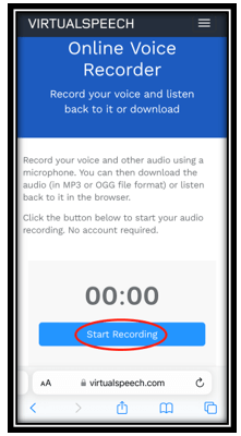 How to record audio on iPhone with an online iPhone voice recorder