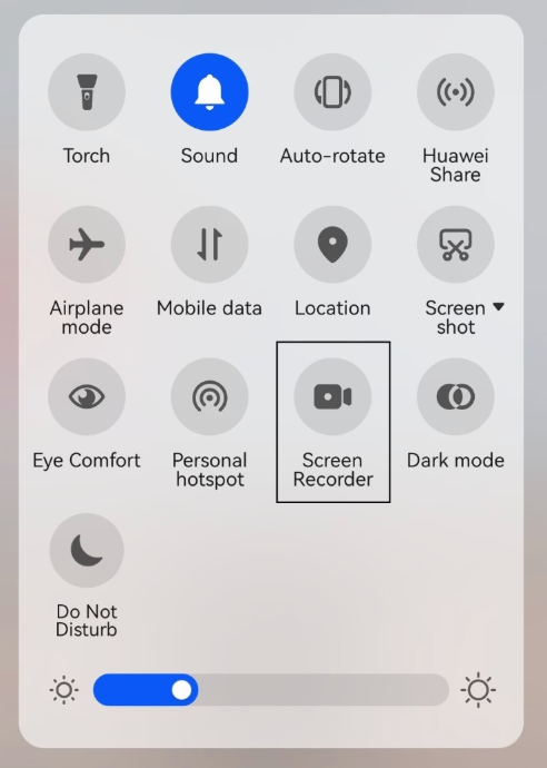 Hit the Screen Recorder option on your Android phone