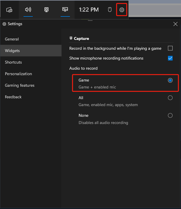 how to record on Steam with Xbox Game Bar 1