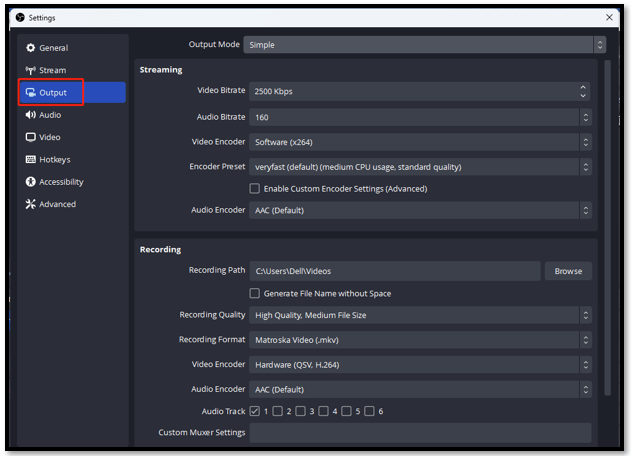 How to record with the OBS screen recorder