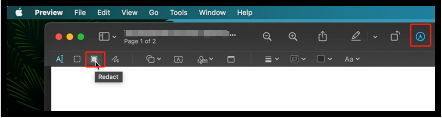 how to redact a PDF without Adobe Pro using Preview
